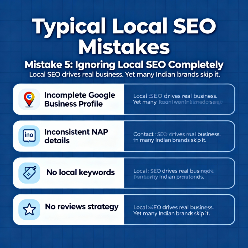 common seo mistakes